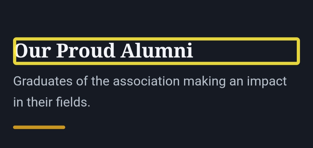 CALL FOR TRAILBLAZING ALUMNI: FEATURE YOUR REMARKABLE ACHIEVEMENTS ON THE OFFICIAL WEBSITE